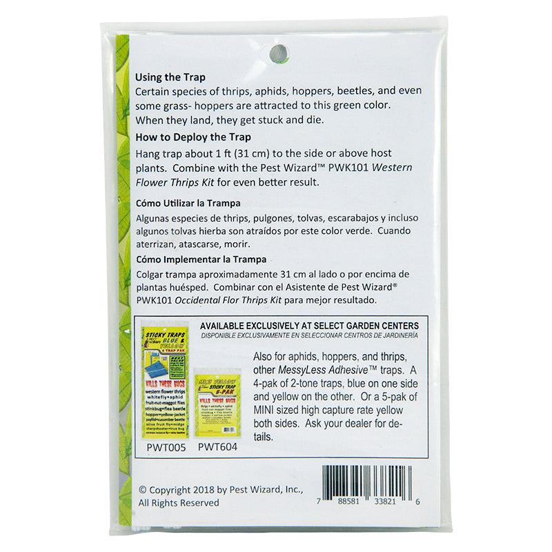 Pest Wizard Green Sticky Card Trap 4-Pack Pest Wizard