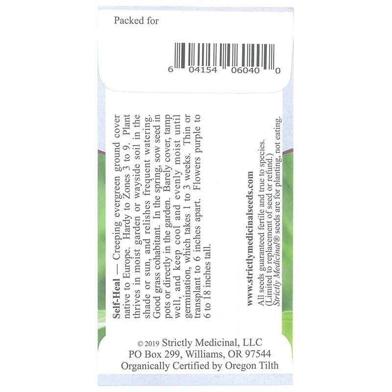 Self Heal (Prunella vulgaris) Seeds (Organic) Strictly Medicinal
