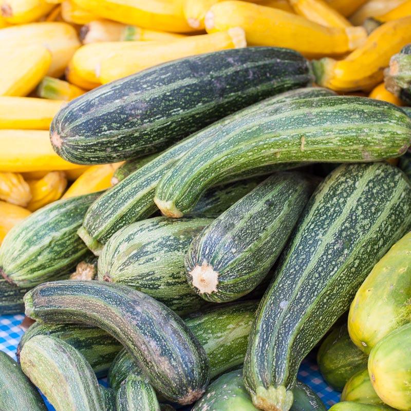 Organic Summer Squash, Cocozelle (1/4 lb) Peaceful Valley