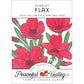 Flax, Scarlet (pack) Peaceful Valley