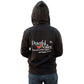 Peaceful Valley Hooded Zipper Sweatshirt - Large (Black) Peaceful Valley