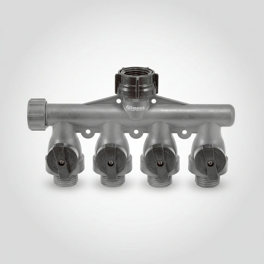 Gilmour 4-Way Hose Connector Plastic Gilmour