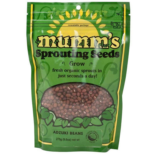 Organic Adzuki Bean Sprouting Seeds Mumm's