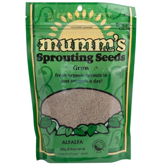 Organic Alfalfa Sprouting Seeds Mumm's