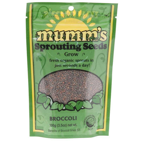 Organic Broccoli Sprouting Seeds Mumm's