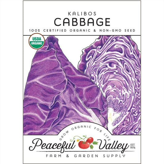 Kalibos Cabbage Seeds (Organic) Peaceful Valley
