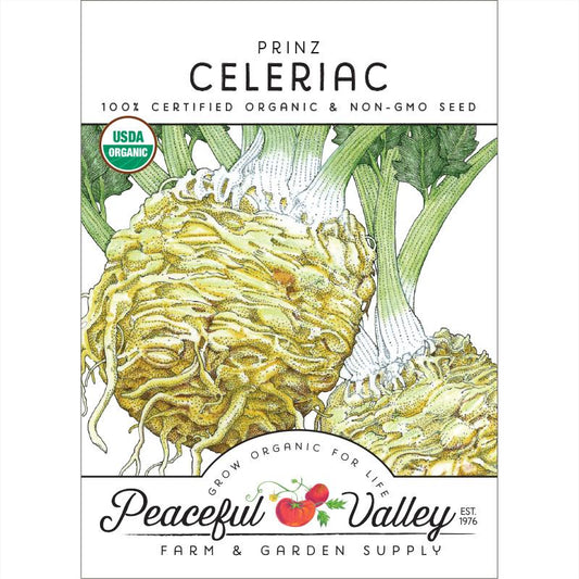 Prinz Celeriac Seeds (Organic) Peaceful Valley
