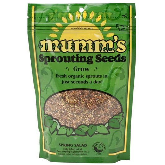 Organic Spring Salad Sprouting Seed Mix Mumm's