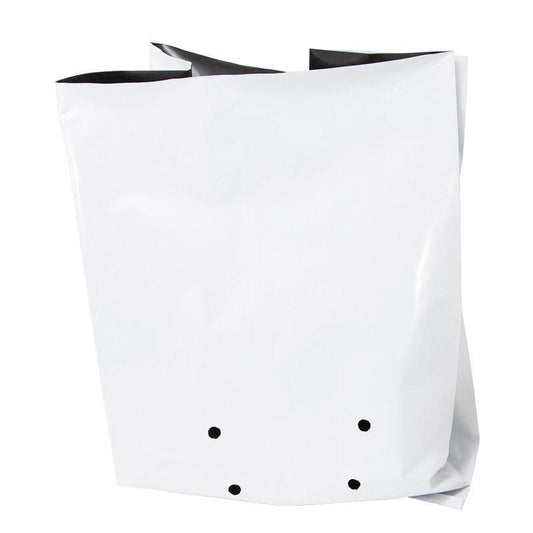 Plastic Nursery Grow Bags White (10 Gal) Grow Organic