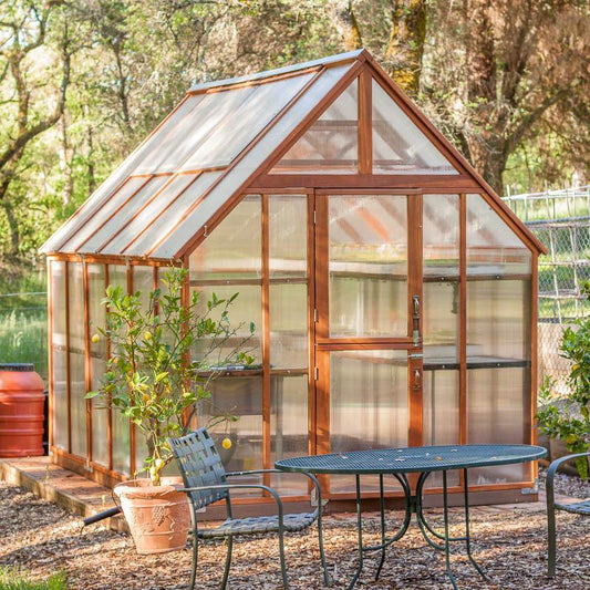 Redwood Greenhouse Kit (Mt Rainier 8' x 12') PV Drop Ship