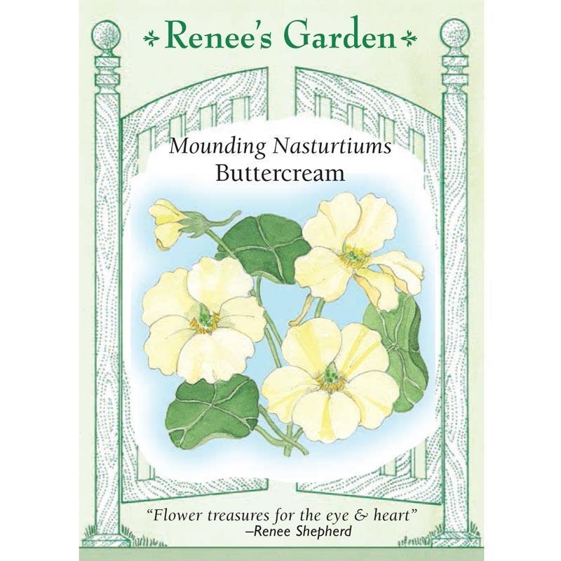 Buttercream Mounding Nasturtium Flower Seeds Renee's Garden