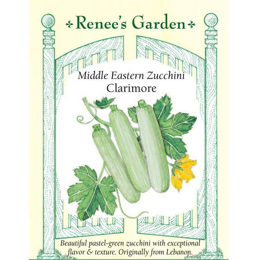 Mid-East Clarimore Zucchini Summer Squash Seeds Renee's Garden