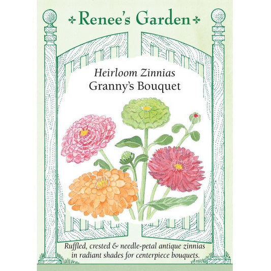 Granny's Bouquet Zinnia Flower Seeds Renee's Garden