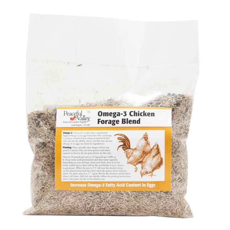 Peaceful Valley Omega-3 Chicken Forage Blend for Irrigated Land - Raw Seed (lb) Peaceful Valley