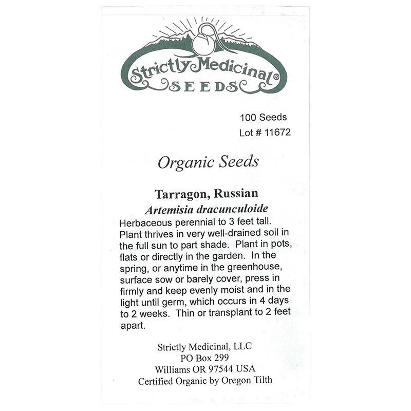 Russian Tarragon Seeds (Organic) Strictly Medicinal