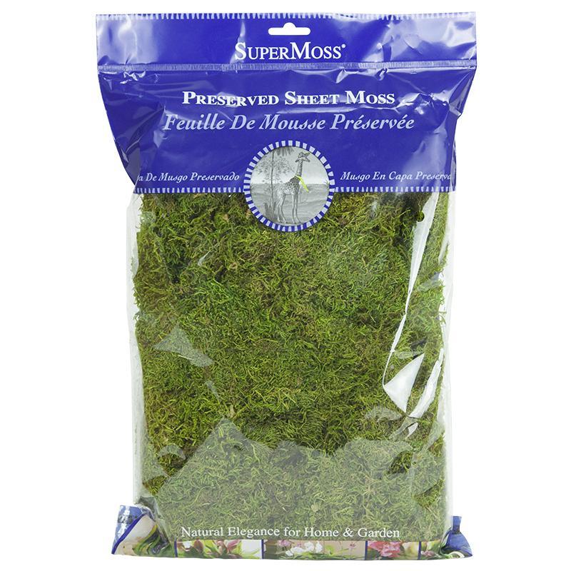 SuperMoss Preserved Sheet Moss (8 oz) Grow Organic